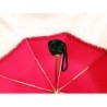 Dámsky skladací dáždnik volánikový bordový