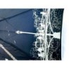 Dámsky skladací dáždnik čierno-béžový Most v Paríži