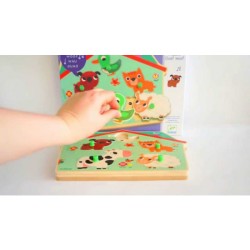 Vkladacie puzzle so zvukom - Zvieratká pri dome