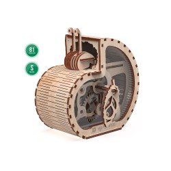 Pokladnička Slimák - 3D puzzle - mechanický model