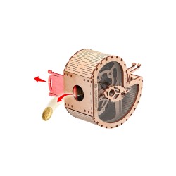 Pokladnička Slimák - 3D puzzle - mechanický model