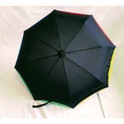 Dámsky skladací dáždnik dúhový