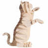 3D papierový model - Biela mačka