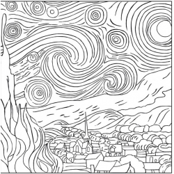 Omaľovánky, Vincent van Gogh