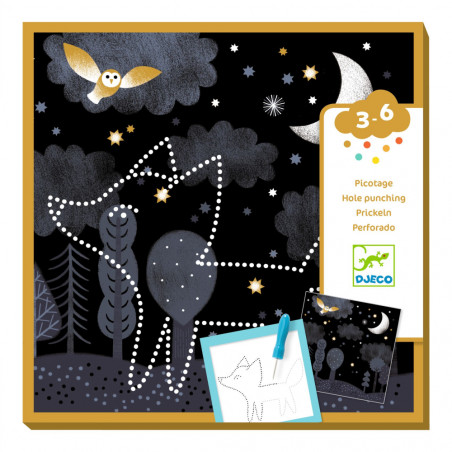 Odhalenie obrázkov - dierkovanie pre predškolákov