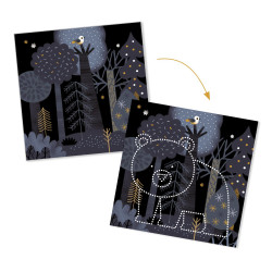 Odhalenie obrázkov - dierkovanie pre predškolákov