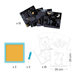 Odhalenie obrázkov - dierkovanie pre predškolákov