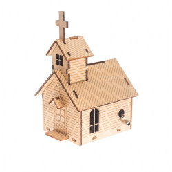 Drevený 3D model -Kostol -...