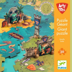 Obrovské puzzle: bitka (30 ks)