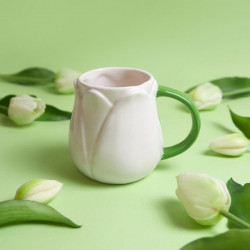 Hrnček, Tulipán, biely,...