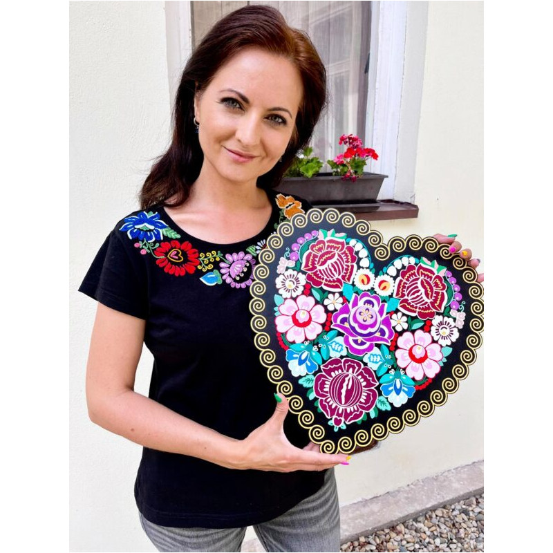 Drevené dekoračné srdce veľké