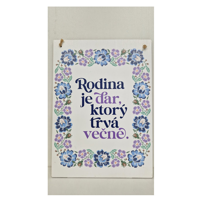 Drevená tabuľka väčšia