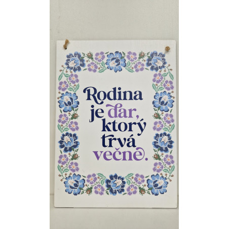 Drevená tabuľka väčšia