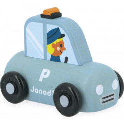 Drevené auto na tlačenie -...