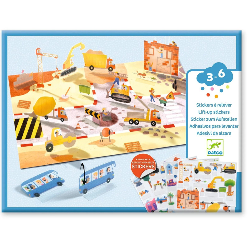 Vozidlá - zdvíhacie odnímateľné samolepky