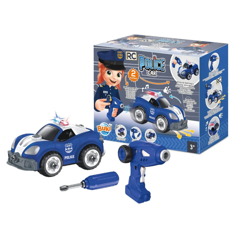 RC skrutkovacie auto - policajti 2 v 1